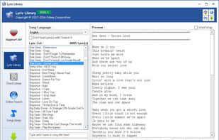FCorp Lyric Library screenshot 1