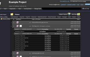View file version and transaction history.