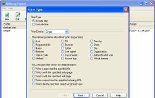Flexible system of filters provides an ability to carry out deep analysis of visitors' activity.