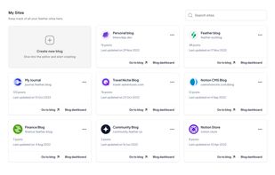 Feather Blogs screenshot 1