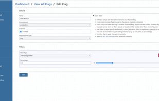 Percentage rollout feature