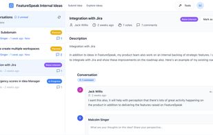 Use Conversations to keep track of every comment