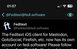 Feditext screenshot 1