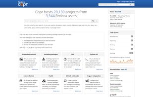 Fedora Copr screenshot 1