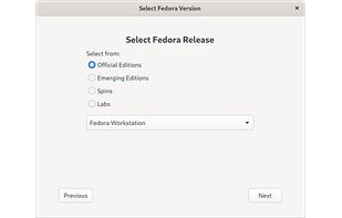 Fedora Media Writer screenshot 1