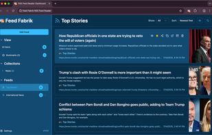 Easily mark an individual item as read or all items in the current view. Filter and sort as well.