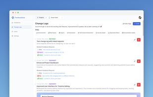 Change logs management