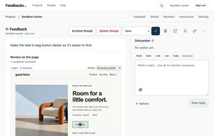 Feedbacks screenshot 1