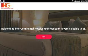Welcome page- The image and theme could be customizable as per client