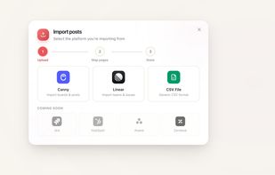 Import from Canny or other CSV exported services