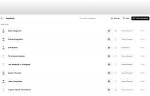Easily collect, organize, and prioritize customer feedback. Track feature requests and bug reports with real-time status updates and upvotes, all in one place.