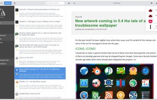 Tiny Tiny RSS with share-menu