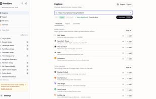 FeedZero screenshot 1