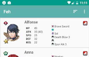 Feh: Fire Emblem Heroes Skills screenshot 1