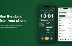 The clock and the player list on the phone.