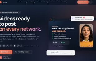 Felvero homepage: videos ready to post on every network.