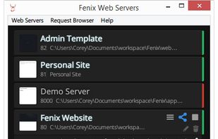 Fenix Web Server screenshot 1