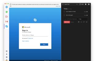 Ferdi with Todos window open on the right side