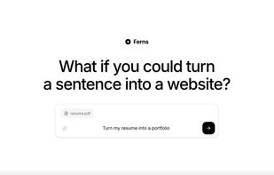 Use a sentence, file, anything to make a website.