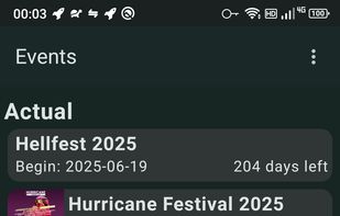 FestivalGuide screenshot 1