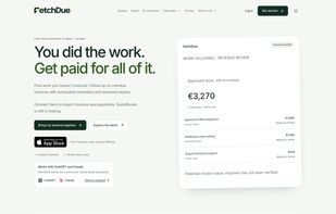 Dashboard: unbilled work and overdue invoices