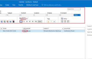 Find Any Calendar Entry
No more scrambling to find information about meetings or appointments in your Outlook calendar. Now find ANY calendar entry with just a few clicks.