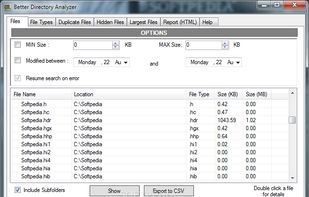 Better Directory Analyser screenshot 1