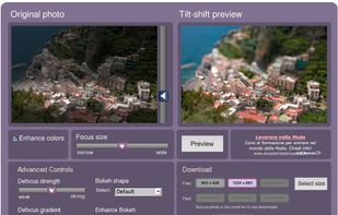 TiltShiftMaker.com screenshot 1