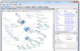 GraphVu Disk Space Analyzer screenshot 1
