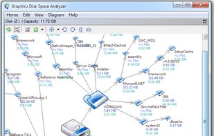 GraphVu Disk Space Analyzer screenshot 1