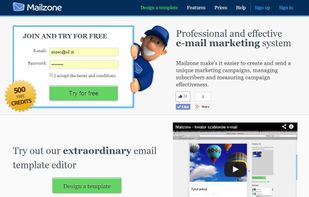 Mailzone homepage