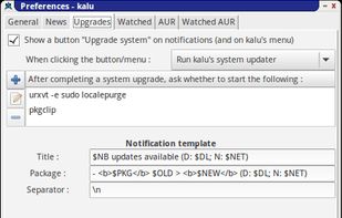 Preferences: Upgrades