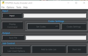 FFMPEG Audio Encoder screenshot 1