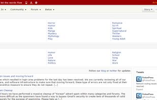 FictionPress screenshot 1