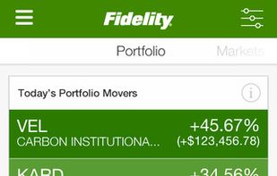 Fidelity Investments screenshot 1