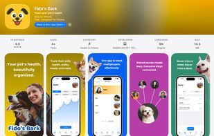 Fido's Bark App - Pet Health Tracker