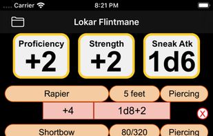 Fifth Edition Character Sheet screenshot 2