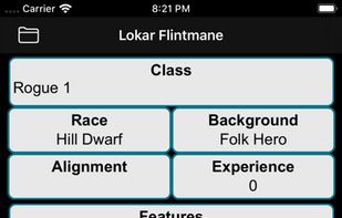 Fifth Edition Character Sheet screenshot 1