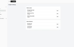Configure and customize business insights settings