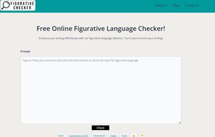 Figurative language checker screenshot 1