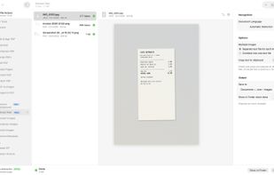 Extracting text from a receipt photo into a .txt file with on-device OCR
