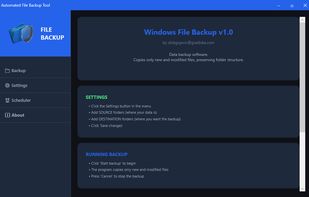 File Backup Tool screenshot 1