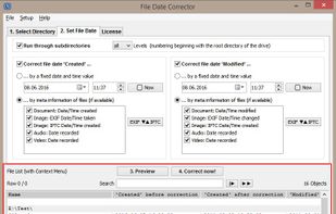 File Date Corrector screenshot 1