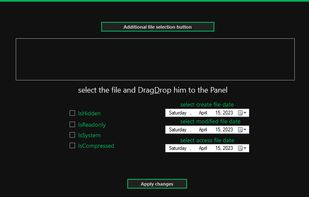 FileAttributeManager screenshot 1