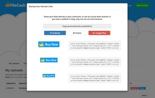 FileCash html Buy Now Buttons 