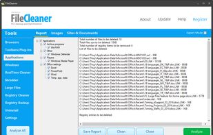 FileCleaner screenshot 1