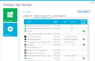 FileHippo App Manager screenshot 1