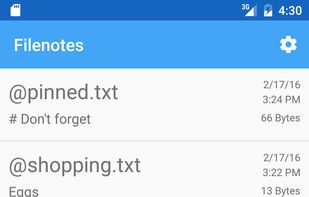Filenotes screenshot 1