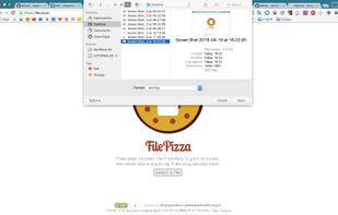 FilePizza screenshot 2