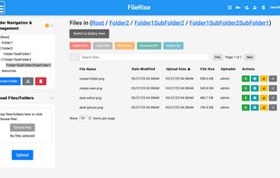 FileRise screenshot 1